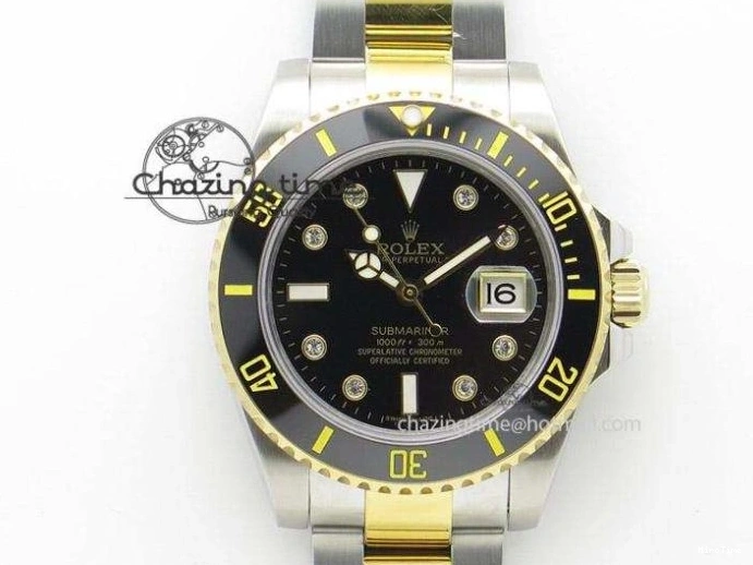 MiroTime 0512 Fashionable Daytona 126503 THBF 1:1 Best Edition Black YG Diamonds Dial on SS YG Bracelet SH 137